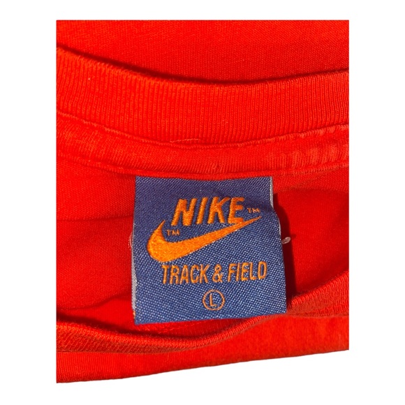 VINTAGE NIKE T-SHIRT RED LARGE OLYMPIC TRIALS 1972 OREGAN TRACK & FIELD RARE - Picture 6 of 7